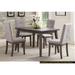 Transitional 5-Pcs Dining and Kitchen Sets, Wooden Dining Room Table, with 4 Tufted-Back Side Dining Chairs