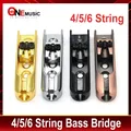 4/5/6 saiten bass bridge 4/5/6 teile/satz single string bass bridge schwarz/chrom