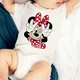 Minnie Mouse Baby Girl Clothes for Newborns Summer Cotton Bodysuits for Infants Ropa De Bebe Baby