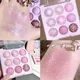 Ice-cream 9 Colors Glitter Eyeshadow Palette Rose Pink Pearly Eye Shadow Matte Earth Color Pigments