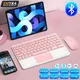 kawaii TrackPad Wireless Keyboard For IOS Android Windows Tablet For iPad Air 4 Mini Pro Spanish