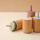 Baby Feeding Cups Baby Learning Baby Drinkware Silicone Sippy Cups for Toddlers & Kids With Bamboo