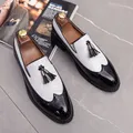 Moda mocassini in pelle scarpe da uomo Brogue scarpe da lavoro scarpe da piattaforma di moda scarpe