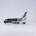 1:160 Scale 45 cm Diecast Model New Zealand Airlines Airbus A380 Resin Airbus Airplane With Light