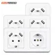 USB Wall Socket Electrical 1/2 Way Plug Power Outlet 16A Flush Mounted EU Square Schuko for