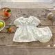 MILANCEL Summer Baby Clothes Set Pure Cotton Toddler Floral Suit Short Sleeve Tee And Bloomer 2 Pcs