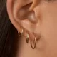 Mehrere kleine runde Ohrringe für Frauen Männer Schmuck Edelstahl Ohrclip Manschette einfache Mode