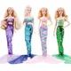 Puppen kleider für Barbiees glänzende Schönheit Fischschwanz Kleid Meerjungfrau Kostüm für Barbies