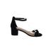 Lane Bryant Heels: Black Print Shoes - Women's Size 12 Plus - Open Toe