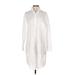Zara Casual Dress - Shirtdress: White Print Dresses - Women's Size X-Small