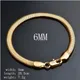 Fine 18K gold 6MM soft snake bone Chain 925 Sterling silver Bracelets for Women men Fashion Party