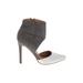 Journee Collection Heels: Gray Solid Shoes - Women's Size 8 - Pointed Toe