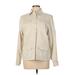 Jones New York Sport Jacket: Below Hip Ivory Print Jackets & Outerwear - Women's Size Large