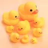 Cute Small Yellow Duck Baby Bath Toys Squeeze Rubber BB Bathing Water Fun Toy Race Classic Squeaky