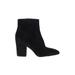 Nine West Boots: Black Solid Shoes - Women's Size 10 1/2 - Almond Toe