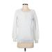 Banana Republic Pullover Sweater: White Solid Tops - Women's Size Small