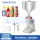 ZONESUN Manual Liquid Paste Filling Machine Honey Lip Gloss Shampoo High Quality Dispensing