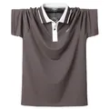 Men Polo Shirt Mens Stripe Polo Shirts Summer Casual Cotton Short Sleeves Shirt Homme 5XL Plus Size