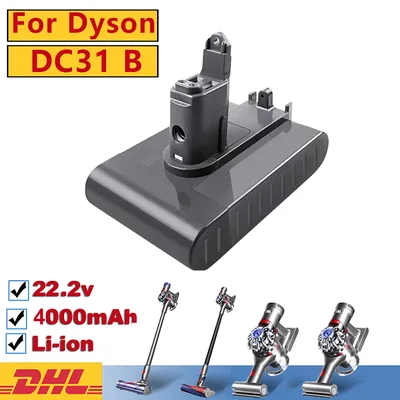 Für dyson dc35 dc45 dc31b dc34 dc44 tier dc56 dc57 dc31 typ-b batterie 22,2 v 4000mah li-ion vakuum batterie nur fit typ b Image