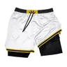 3D-Druck 2 in 1 Lauftraining shorts für Männer Sport-Trainings shorts mit Taschen 5 Zoll Sommer