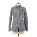 Ariat Long Sleeve Button Down Shirt: Black Print Tops - Women's Size Medium