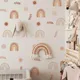 Boho Cartoon Rainbow Wall Stickers For Baby Kids Room Decoration Room Decor Aesthetic Wall Decor