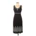 Athleta Casual Dress - Sheath Scoop Neck Sleeveless: Black Solid Dresses - Women's Size Medium