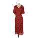 Halogen Casual Dress - Sheath: Red Dresses - Women's Size Large