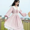 Robe Lolita à manches longues avec oreilles de lapin pour femmes et filles robes douces et