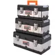 Valise en acier pour électricien avec poignée boîte à outils portable boîte de rangement pour