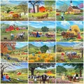 Evershine – peinture diamant 5D bricolage maison mosaïque Art broderie diamant ferme paysage