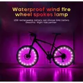 Tube de lumière de roue de vélo avec clip à rayons réflecteur de coulée de bande de vélo lumière