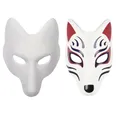 2023 nouveau masque Cosplay renard bricolage demi visage visage renard masques fée pour adultes