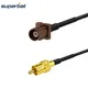 Superbat Fakra – câble Coaxial RF RG174 15cm fiche "F" vers RCA mâle