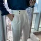 Pantalon slim décontracté pour hommes pantalon slim imbibé taille haute streetwear de mariage