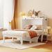 Latitude Run® Aeries Murphy Storage Bed Wood in White | 45.2 H x 55.9 W x 75.6 D in | Wayfair EDAE24B05A0E4210850433BF3F28041B