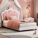 Gemma Violet Upholstered Princess Bed w/ Crown Headboard | Twin | Wayfair 0C0BC2D63EB74C518E4F47B2464ECB62