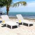 Arlmont & Co. Outdoor Chaise Lounge ChairsSet Of 2, Wood | Wayfair F6BA650B24434B7DBECB8708A5DF4A22