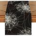 The Holiday Aisle® Spider Web Halloween Table Runner, Seasonal Farmhouse Kitchen Dining Table Decoration For Home Party Decor 13X72 Inch | Wayfair