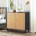 Ivy Bronx Lasunda Solid Wood Accent Cabinet in Black | 35.5 H x 15.75 W x 39.4 D in | Wayfair 294F6E752F124EAF9D31496B5B39290F
