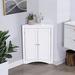 Winston Porter Rovelli 2 - Door Corner Base Cabinet Wood in White | 32.3 H x 24 W x 12.2 D in | Wayfair 6733813AAFA3460C8E95AF07560CAC30