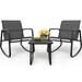 George Oliver Lagroue Square 2 - Person 17.5" L Outdoor Bistro Set, Glass | Wayfair 1CC84B42AE254D4781A4CB8BD68EB48A
