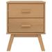 George Oliver Bedside Cabinet Lachish Gray & Brown Solid Wood Pine | Wayfair 417313E01AA046A08AAFAD40D398C330