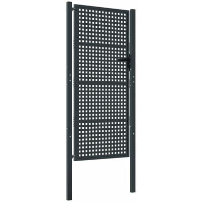 Gartentor Anthrazit 105x250 cm Stahl Vidaxl Image