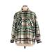 Zara Jacket: Below Hip Green Plaid Jackets & Outerwear - Women's Size X-Large