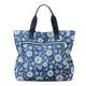 Damen Handtasche Schultertasche Wickeltasche Tote Nylon Einkauf Täglich Blume Wasserdicht Karikatur Hellblau Hase Kaktus