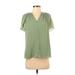 H&M Sleeveless Blouse: Green Tops - Women's Size X-Small
