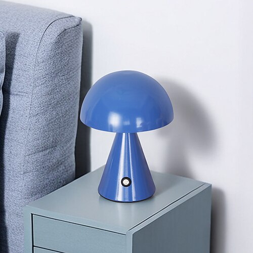 Morden LED-Tischlampe aus Metall mit Retro-Farbdimmung, minimalistische Vintage-Ambientelampe im europäischen Stil für Schlafzimmer Image