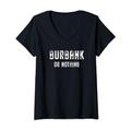 Damen Burbank Lover, Burbank oder nichts T-Shirt mit V-Ausschnitt