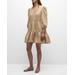 Hawken V-neck Tiered Mini Dress